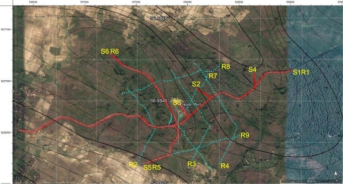 Shallow velocity structure near the CO2 injection well candidate of ...